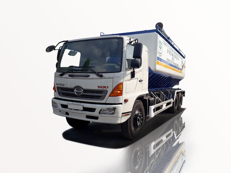 xe bồn chở cám hino fl8jtsa